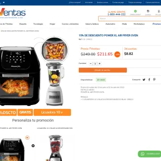 POWER XL AIR FRYER OVEN - TVentas - Compras Online en Ecuador