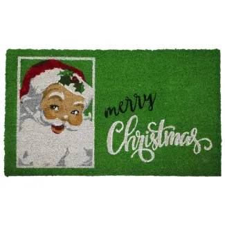 Alfombra de Yute Diseño de Santa Merry Christmas 45x75cm