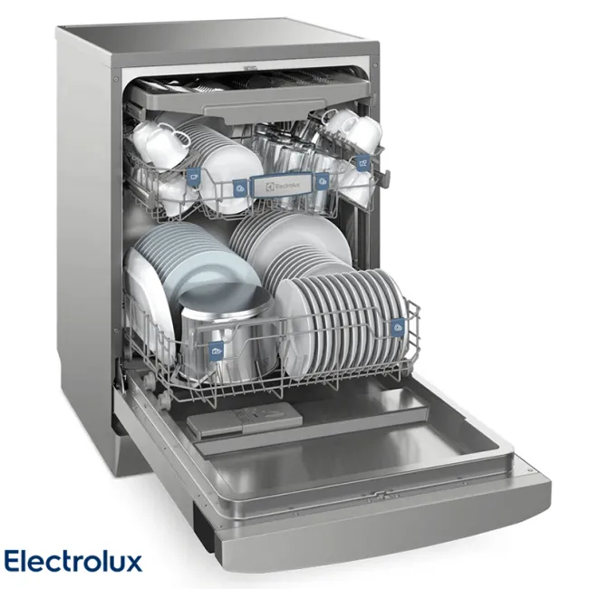 Lavavajillas Electrolux con Higienizador Libre Instalación 14 Servicios Acero Inox EHFE14T6MSBUS - 735,00