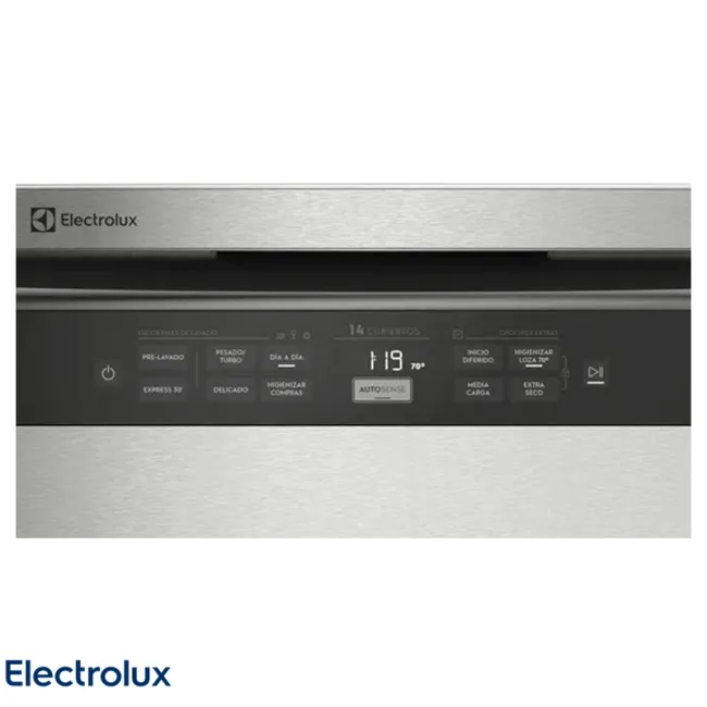 Lavavajillas Electrolux con Higienizador Libre Instalación 14 Servicios Acero Inox EHFE14T6MSBUS - 735,00