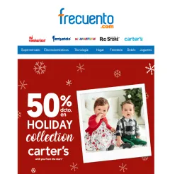 50% dcto. en la colección navideña de Carter's