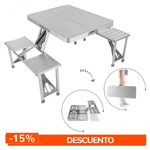 PROMOCIÓN 15% DE DESCUENTO MESA PARA PÍCNIC FREEHOME 8828A