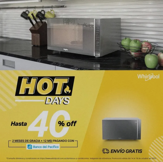 Hasta el 40% de descuento en electrodomésticos Whirpool