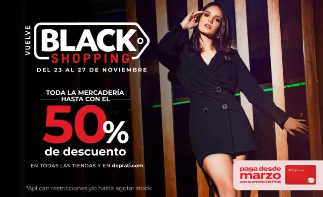 Hasta el 50% de descuento en Deprati por Black Friday