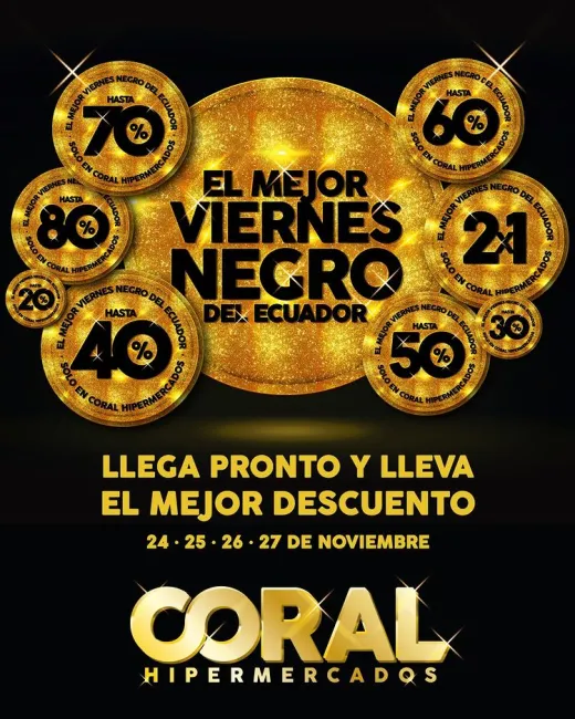 Descuentos de hasta el 80% por Black Friday en Coral