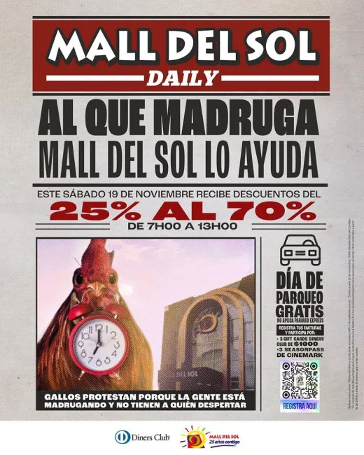 Descuentos de hasta el 70% en Mall del Sol