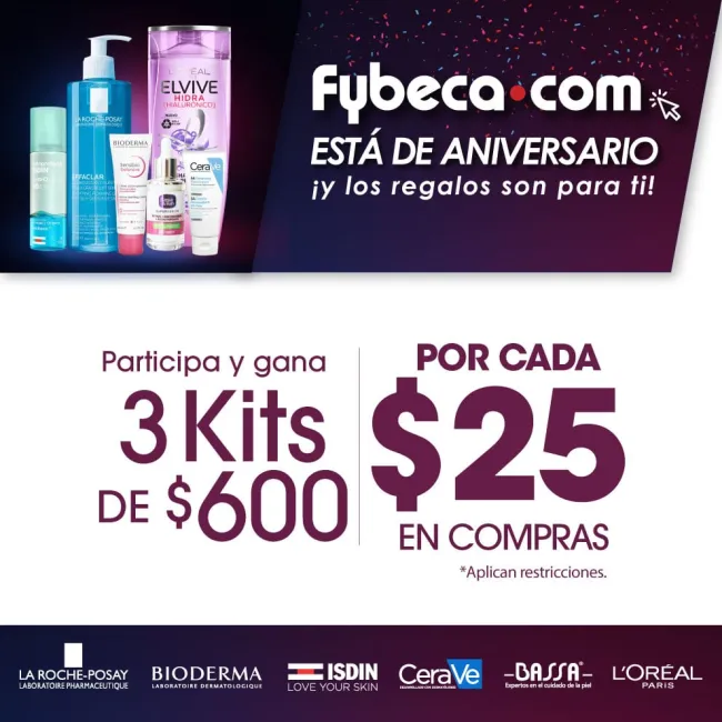 Gana $600 comprando en Fybeca