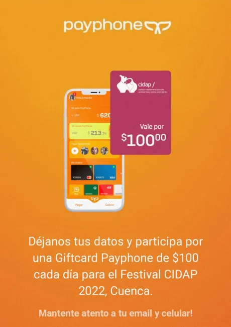 Gana una Giftcard de $100 con Payphone