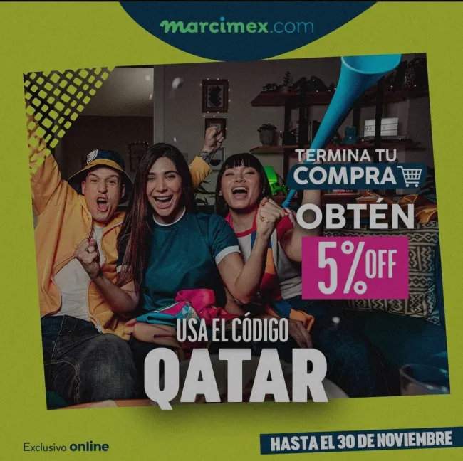 Cupón para descuento del 5% en Marcimex