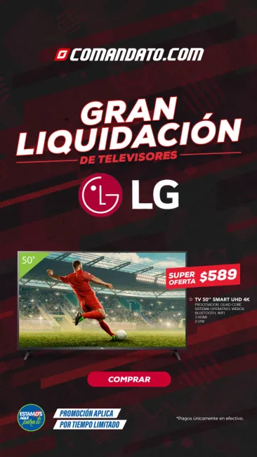 LG Televisor de 50" Smart TV / 50UP7700PSB.AWP / 4K