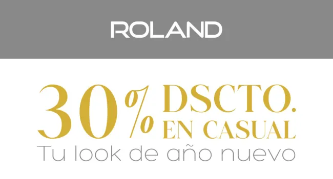 30% de descuento en ropa Roland
