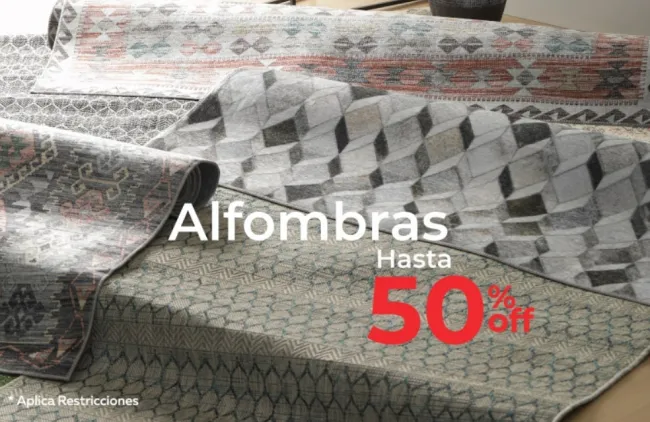 Hasta el 50% de descuento en alfombras Colineal