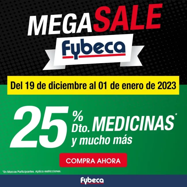 25% de descuento en medicinas con Fybeca