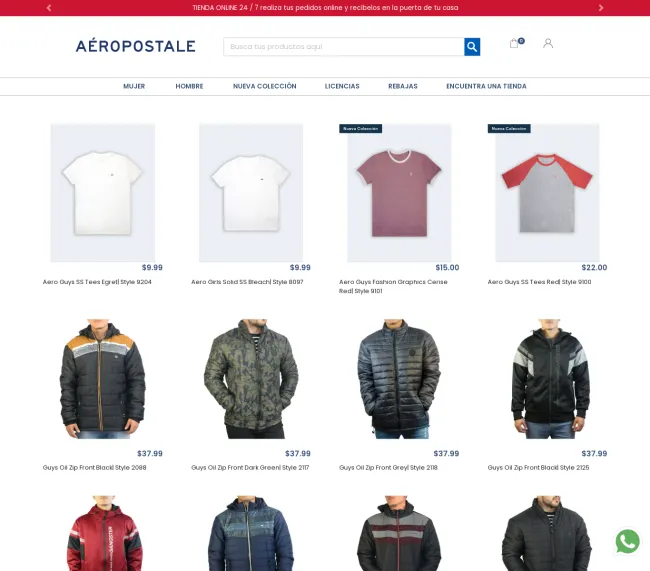 Compras a las mitad de precio en Aeropostale