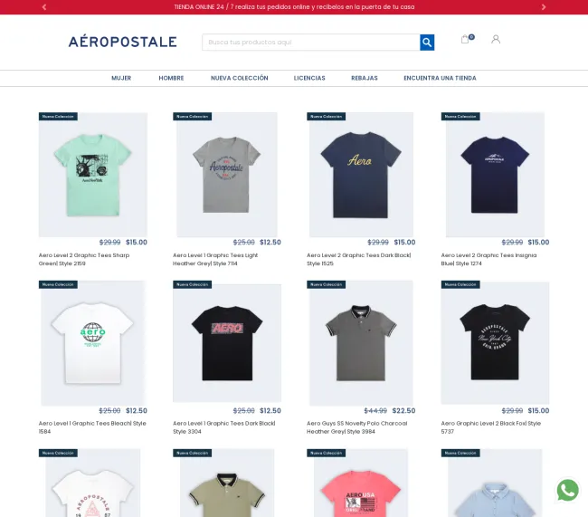 5% de descuento en Aeropostale en ropa para mujer