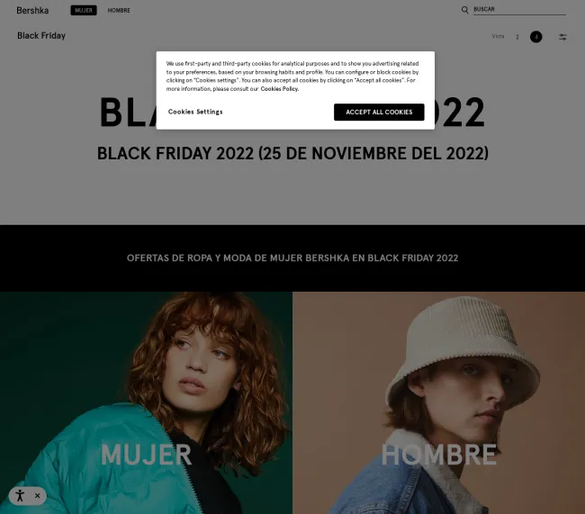 Descuentos de Black Friday de ropa de Mujer en Bershka