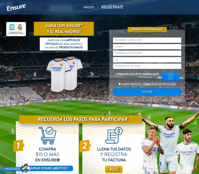 Gana artículos del Real Madrid con Ensure