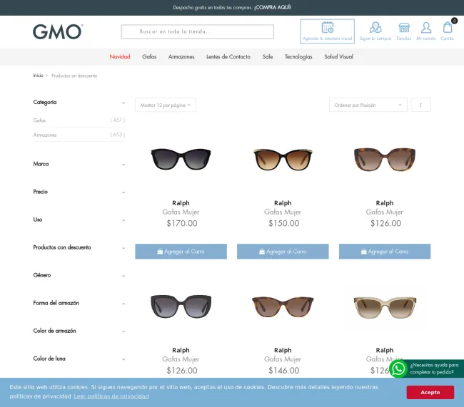 Cupón de descuento para compra en línea de GMO