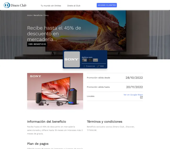 Hasta el 45% de descuento en tienda Sony