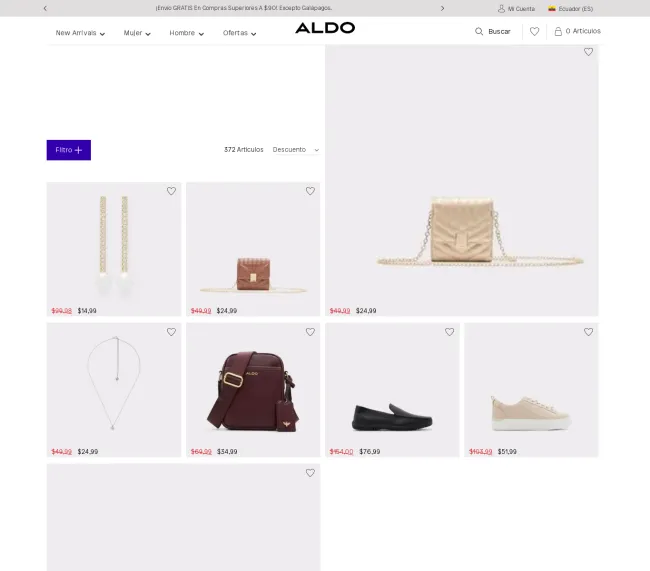 Hasta el 50% de descuento en Aldo