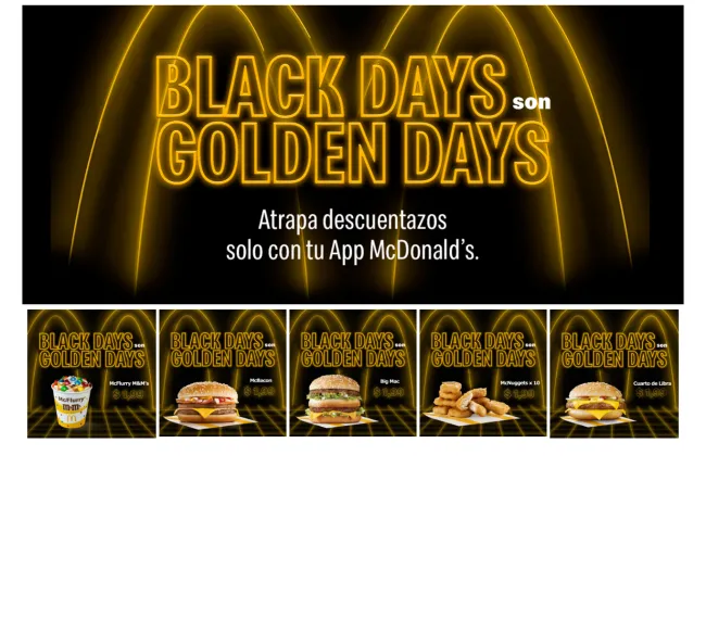 Descuentos de Black Friday en McDonald 