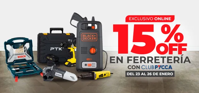15% de descuento en productos de ferretería en Pucca