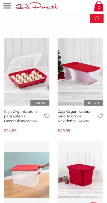 Organizadores para adornos de navidad