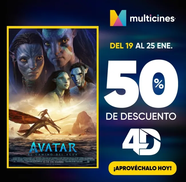 Entradas Multicines con descuento del 50%