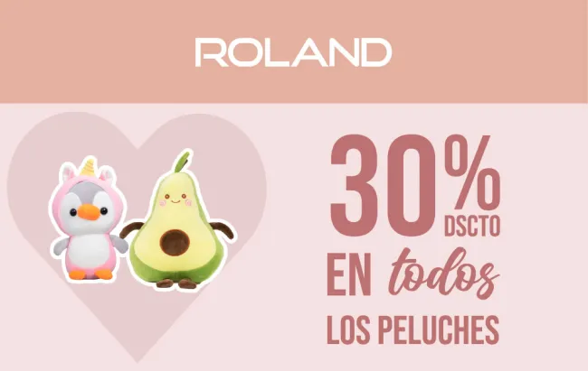 30% de descuento en peluches