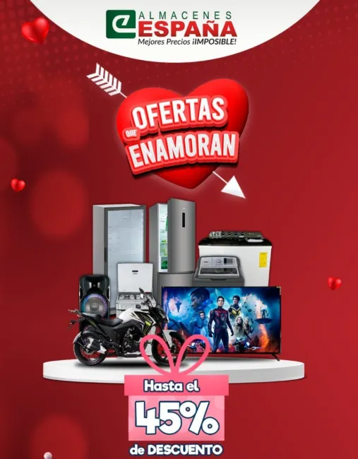 Hasta el 45% de descuento en electrodomésticos por San Valentín