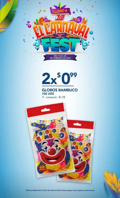 2 fundas de globos por el precio de uno