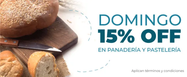 15% de descuento en Panadería comprando por Titpti en Almacenes Aki