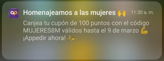 Gana 100 puntos en Appedir con este cupón