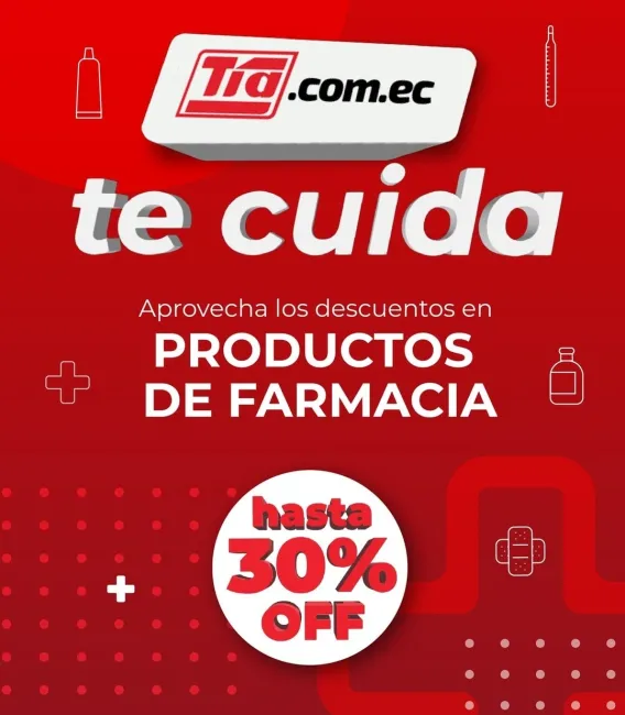 30% de descuento en productos de Farmacia en Almacenes Tia
