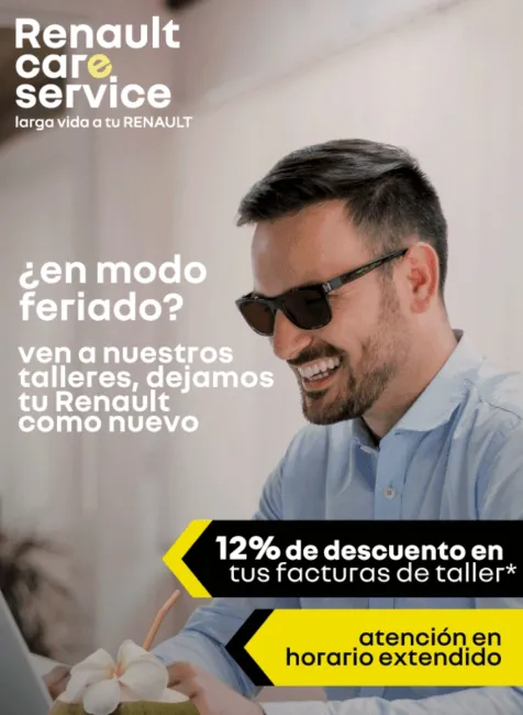 12% de descuento en mantenimiento de Renault