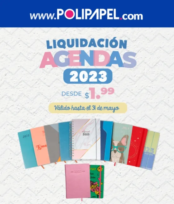 Liquidación de Agendas 2023 en Polipapel