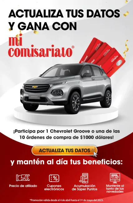 Gana un carro por registrar tus datos en Mi Comisariato 