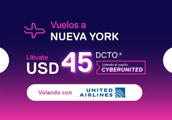 Cupón de regalo de $45 para viajar a New York con Despegar
