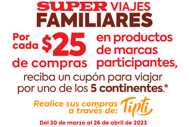 Participa para ganar un viaje a uno de los cinco continentes con Supermaxi