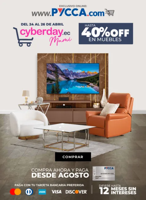 CyberDay en Pycca encuentra productos hasta con el 40% de descuento