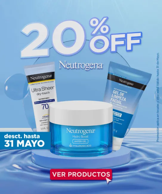 20% de descuento en productos Neutrogena