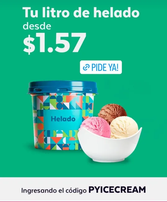 Cupón para un litro de helado desde $1.57