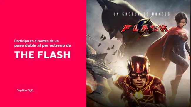Participa en entradas para el estreno de Flash