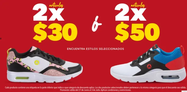 ¡Aprovecha el 2x$30 Ó 2x$50 en Payless!