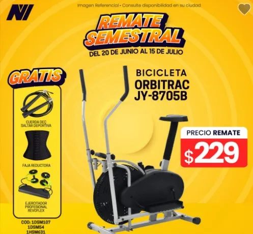 Promoción por la compra de una Bicicleta Orbitrac JY-8705B - Novicompu