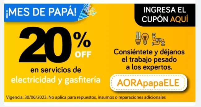 Cupón para el 20% de descuento en AORA