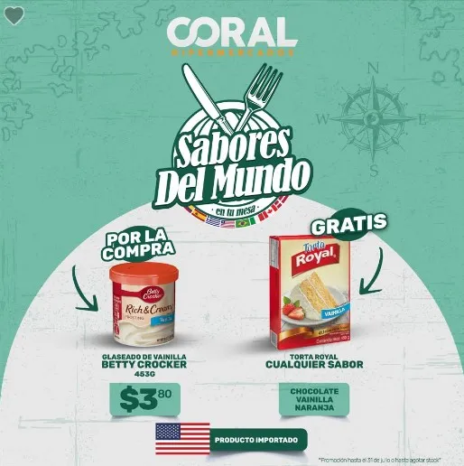 Compra un Glaseado de Vainilla y recibe gratis una Torta Royal