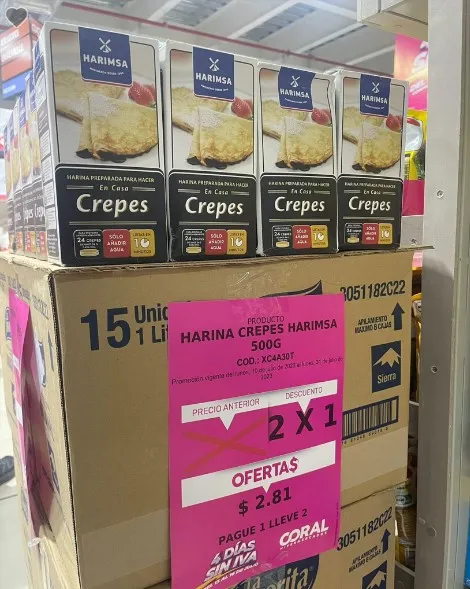 12% de Descuento en Crepes y además paga 1 y lleva 2 - Coral Hipermercados