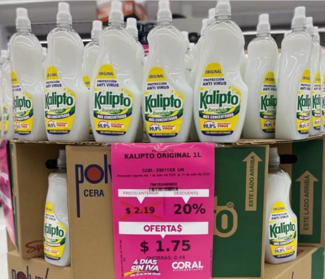 20% de Descuento en Desinfectante en Kaliipto - Coral Hipermercado