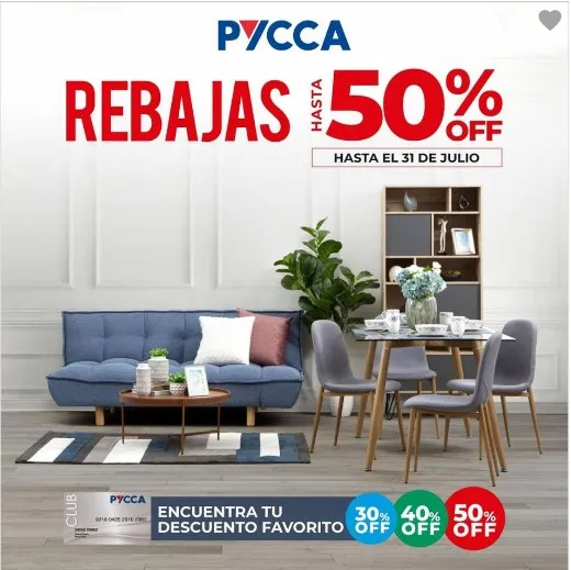 Aprovecha hasta el 50% de descuento en en PYCCA